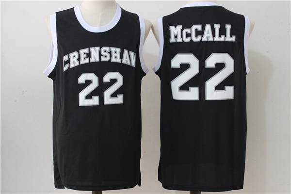 Movie #22 McCALL Black Basketball Jersey (Stitched)