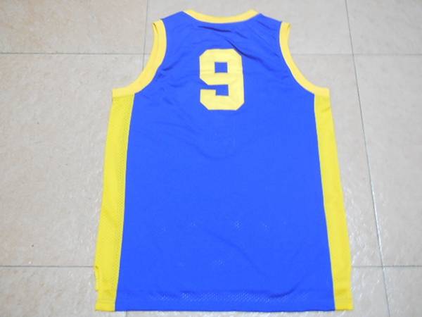 Movie #9 Blue Basketball Jersey (Stitched)