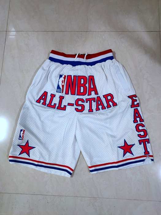 2003 All Star Just Don White Basketball Shorts