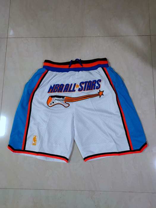 1997 All Star Just Don White Basketball Shorts