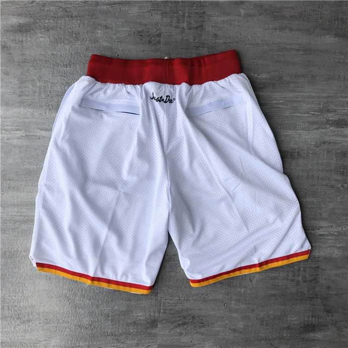 Houston Rockets Just Don White Basketball Shorts