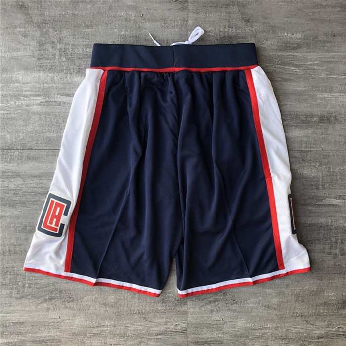 Los Angeles Clippers Dark Blue Basketball Shorts 02