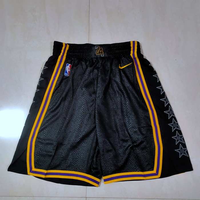 Los Angeles Lakers Black City Basketball Shorts