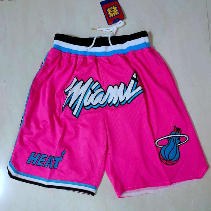 Miami Heat Just Don Pink City Basketball Shorts