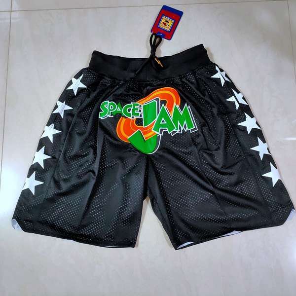 Movie Jam Just Space Black Basketball Shorts