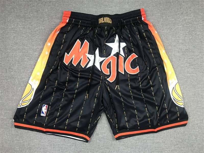 Orlando Magic Just Don Black Basketball Shorts 02