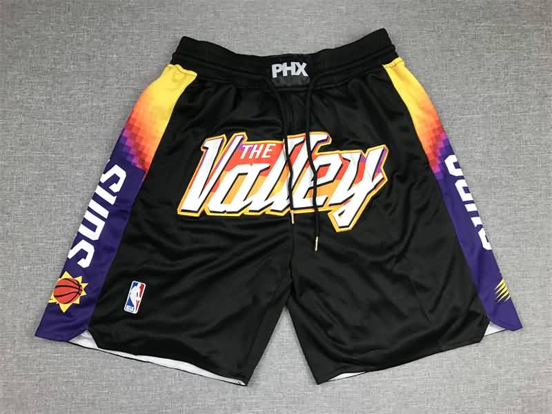 Phoenix Suns Just Don Black Basketball Shorts 02