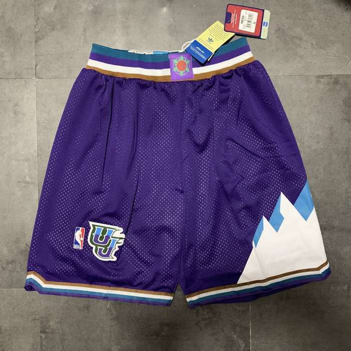 Utah Jazz Purple Classics Basketball Shorts