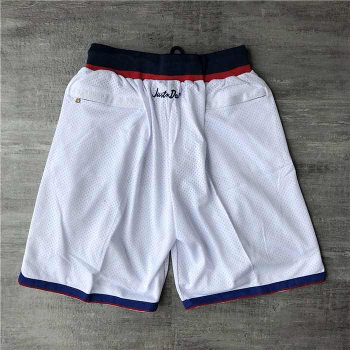 Washington Wizards Just Don White Basketball Shorts