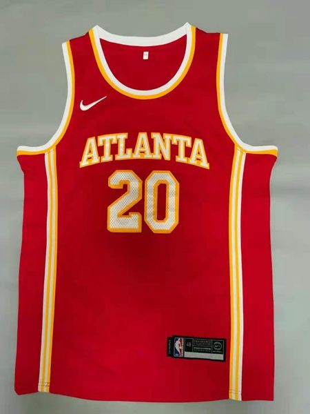 20/21 Atlanta Hawks COLLINS #20 Red Basketball Jersey (Stitched)