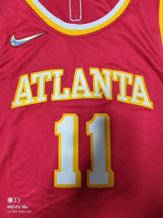 21/22 Atlanta Hawks YOUNG #11 Red Basketball Jersey (Stitched)