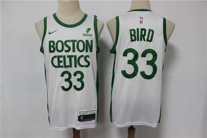 20/21 Boston Celtics BIRD #33 White City Basketball Jersey (Stitched)