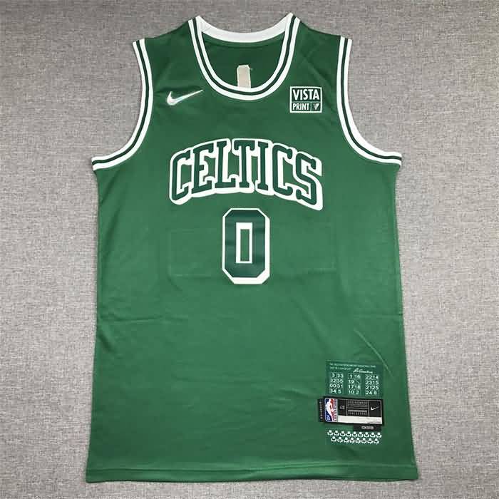 21/22 Boston Celtics TATUM #0 Green City Basketball Jersey (Stitched)