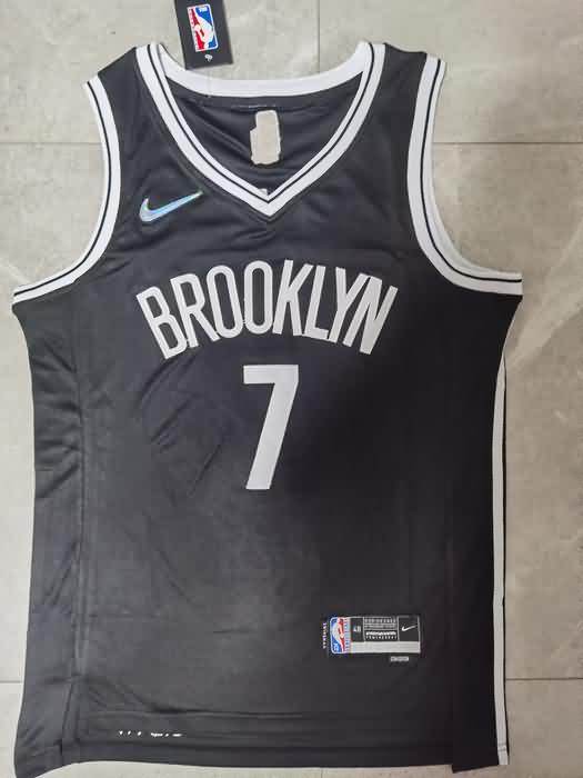 21/22 Brooklyn Nets DURANT #7 Black Basketball Jersey (Stitched)
