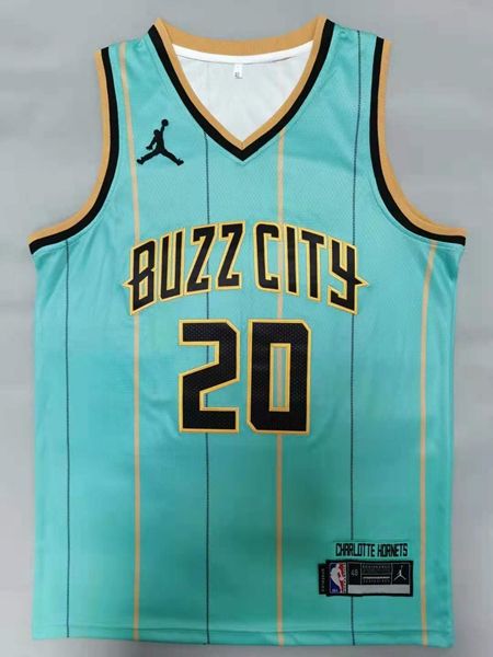 2020 Charlotte Hornets HAYWARD #20 Green AJ Basketball Jersey (Stitched)