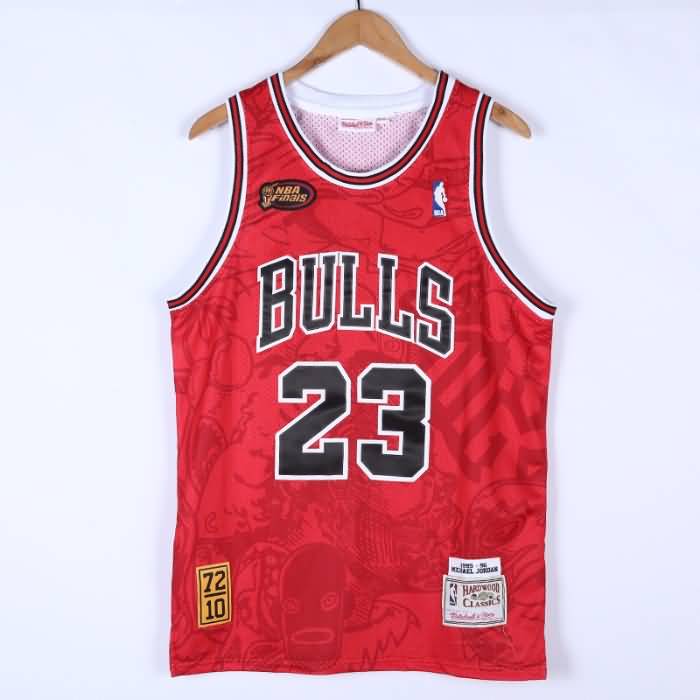1995/96 Chicago Bulls JORDAN #23 Red Finals Classics Basketball Jersey (Stitched)