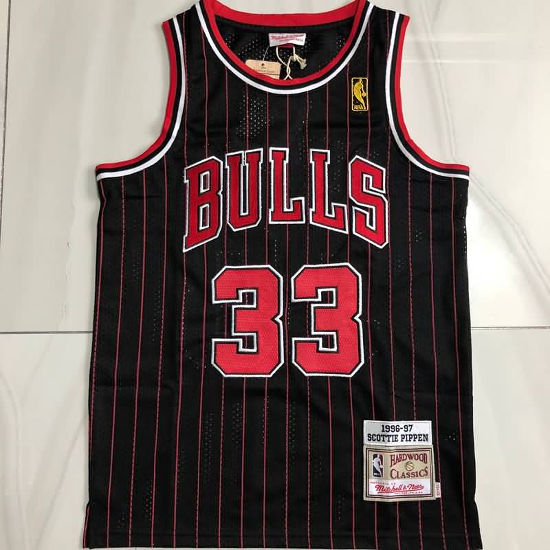 1996/97 Chicago Bulls PIPPEN #33 Black Classics Basketball Jersey (Closely Stitched)