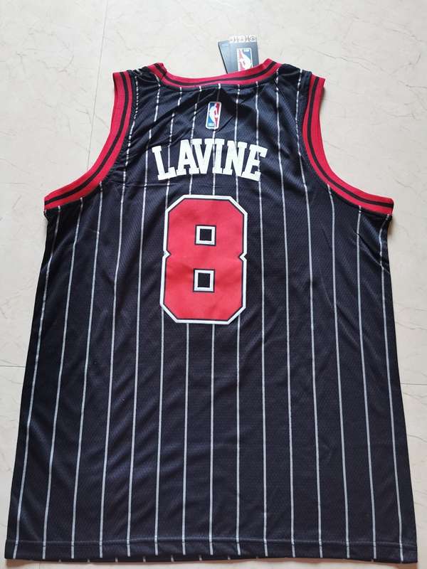 Chicago Bulls LAVINE #8 Black Classics Basketball Jersey 02 (Stitched)