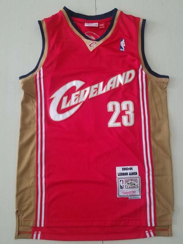 2003/04 Cleveland Cavaliers JAMES #23 Red Classics Basketball Jersey (Stitched)