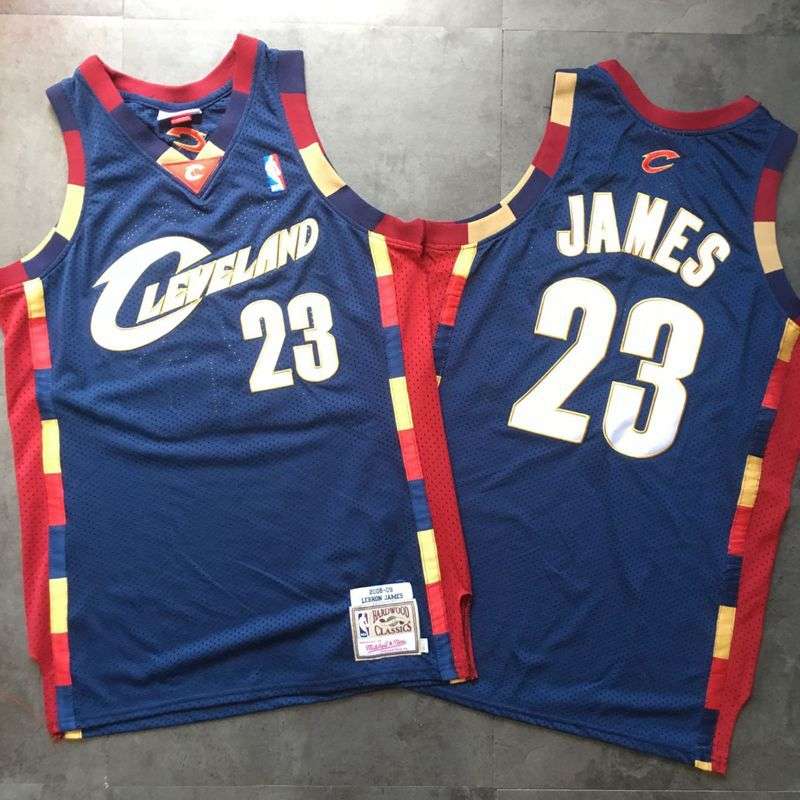 2008/09 Cleveland Cavaliers JAMES #23 Dark Blue Classics Basketball Jersey (Closely Stitched)