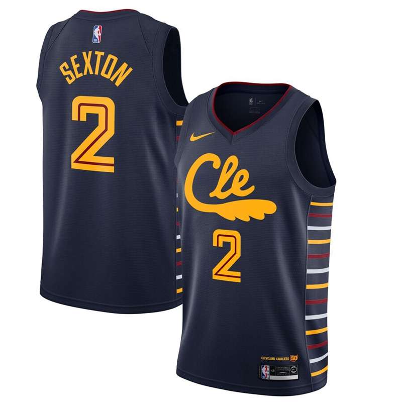 2020 Cleveland Cavaliers SEXTON #2 Dark Blue City Basketball Jersey (Stitched)