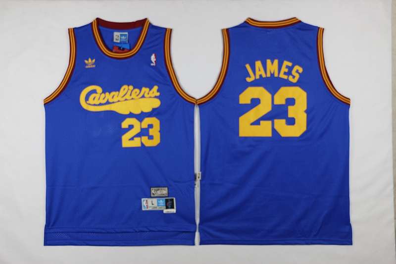 Cleveland Cavaliers JAMES #23 Blue Classics Basketball Jersey (Stitched)