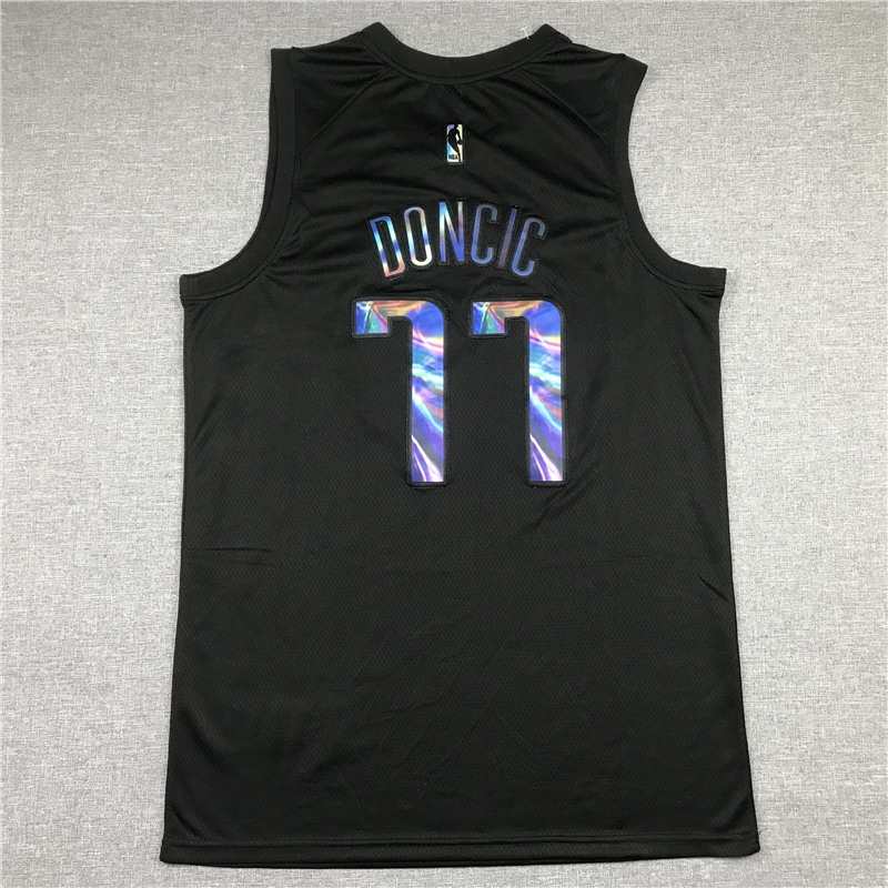 20/21 Dallas Mavericks DONCIC #77 Black Basketball Jersey (Stitched)