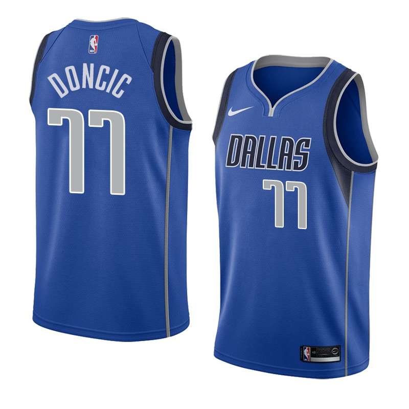 20/21 Dallas Mavericks DONCIC #77 Blue Basketball Jersey (Stitched)