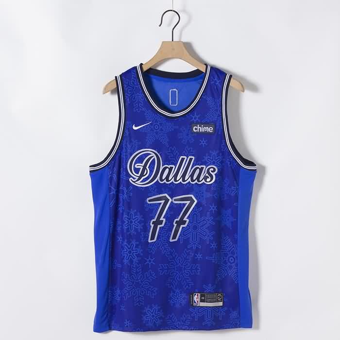 20/21 Dallas Mavericks DONCIC #77 Blue Basketball Jersey 02 (Stitched)