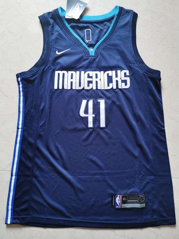 20/21 Dallas Mavericks NOWITZKI #41 Dark Blue Basketball Jersey (Stitched)