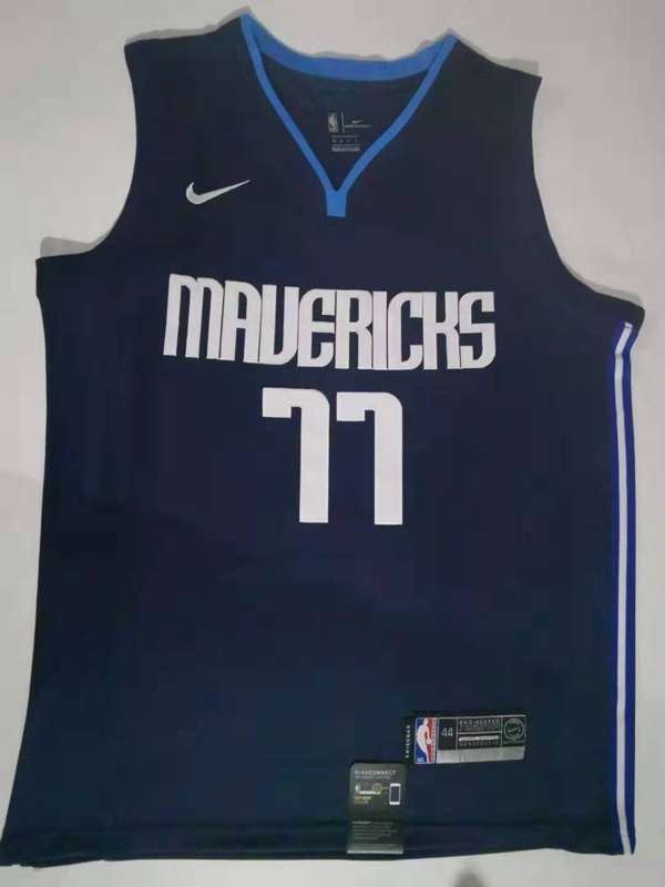 20/21 Dallas Mavericks DONCIC #77 Dark Blue Basketball Jersey (Stitched)