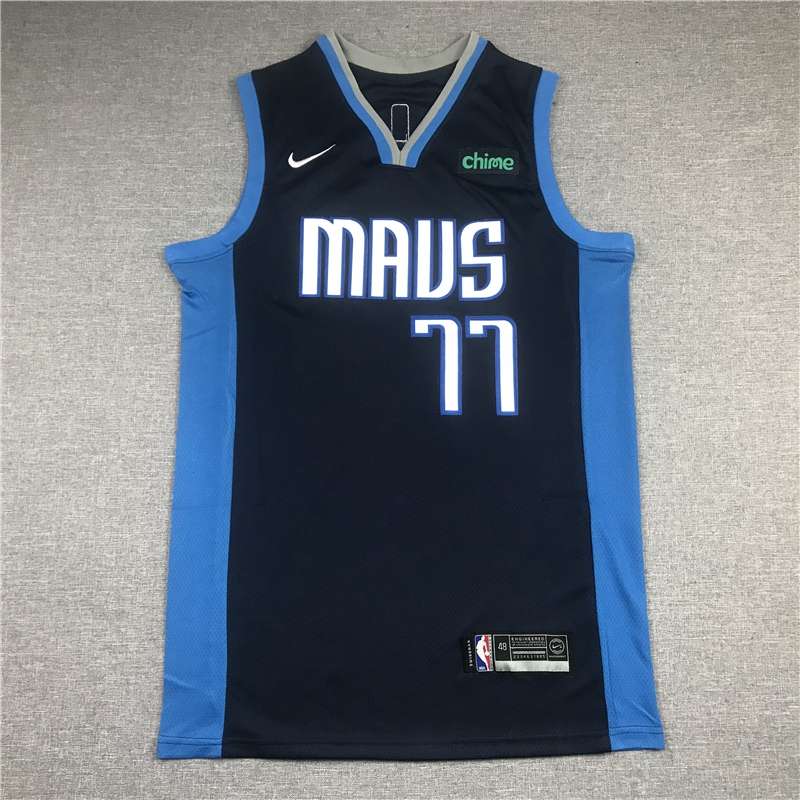 20/21 Dallas Mavericks DONCIC #77 Dark Blue Basketball Jersey 02 (Stitched)