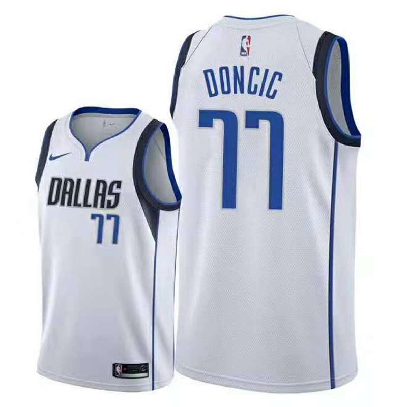 20/21 Dallas Mavericks DONCIC #77 White Basketball Jersey (Stitched)