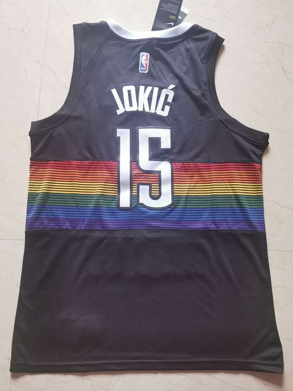 2020 Denver Nuggets JOKIC #15 Black City Basketball Jersey (Stitched)
