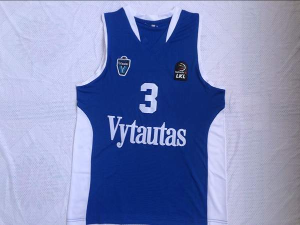 Europe Player LIANGELO #3 Blue Basketball Jersey (Stitched)