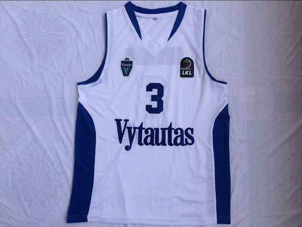Europe Player LIANGELO #3 White Basketball Jersey (Stitched)