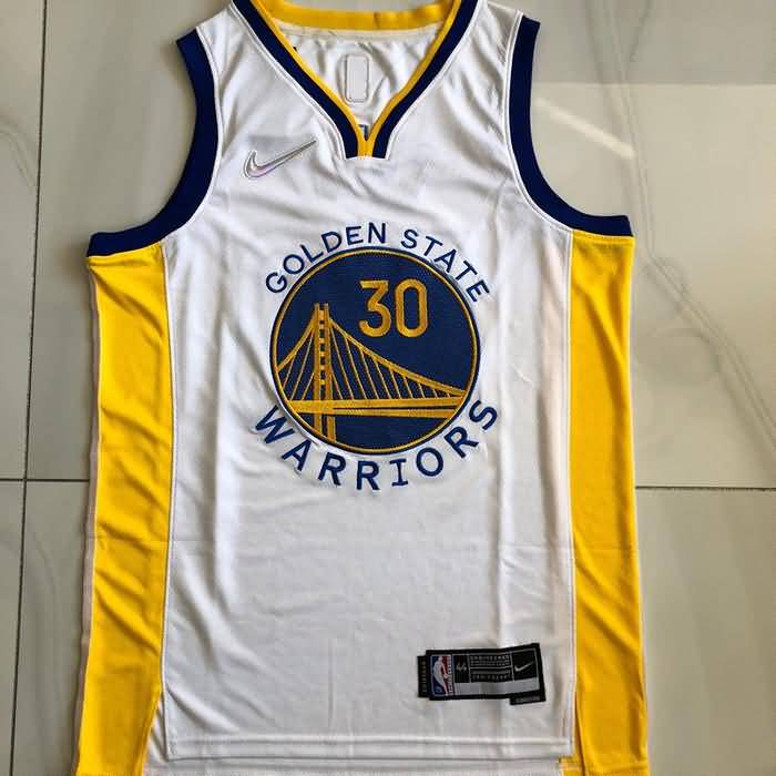 21/22 Golden State Warriors CURRY #30 White Basketball Jersey (Closely Stitched)