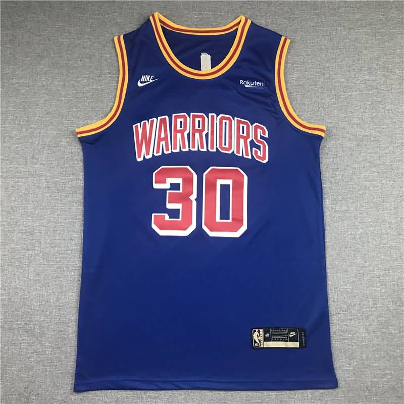 21/22 Golden State Warriors CURRY #30 Blue Classics Basketball Jersey (Stitched)