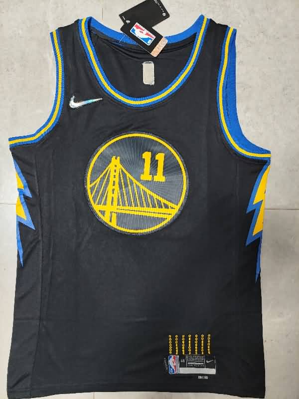 21/22 Golden State Warriors THOMPSON #11 Black City Basketball Jersey (Stitched)