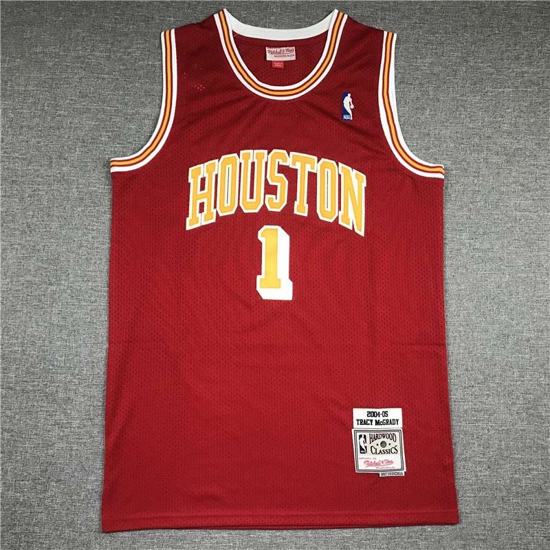 2004/05 Houston Rockets MCGRADY #1 Red Classics Basketball Jersey (Stitched)