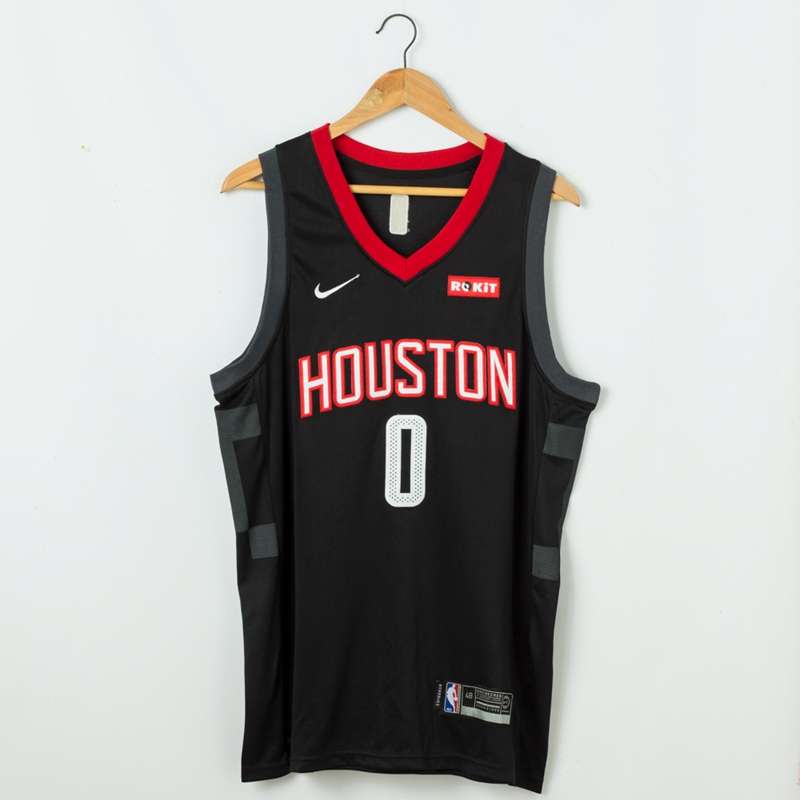 20/21 Houston Rockets WESTBROOK #0 Black Basketball Jersey (Stitched)