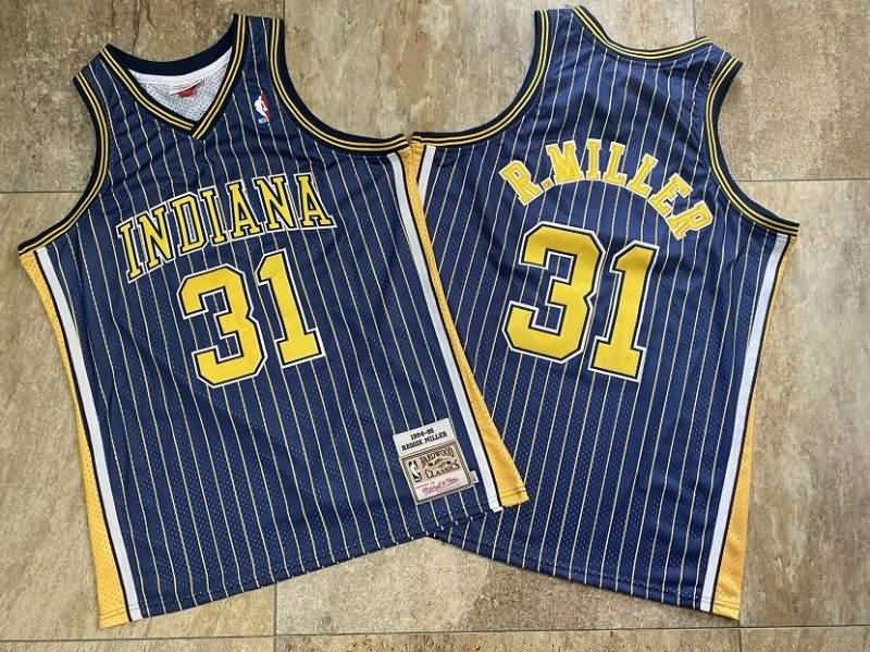 1994/95 Indiana Pacers MILLER #31 Dark Blue Classics Basketball Jersey (Closely Stitched)