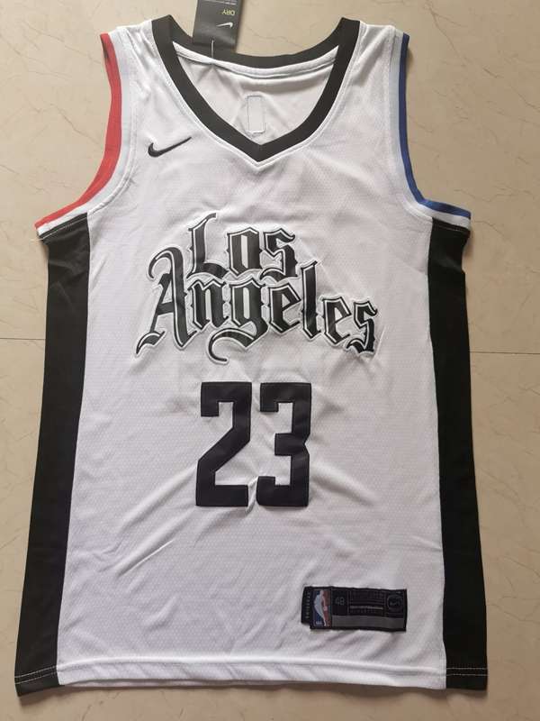 2020 Los Angeles Clippers WILLIAMS #23 White City Basketball Jersey (Stitched)