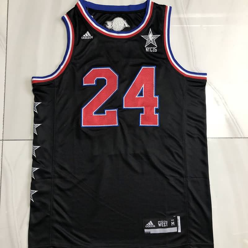 2015 Los Angeles Lakers BRYANT #24 Black ALL-STAR Classics Basketball Jersey (Closely Stitched)