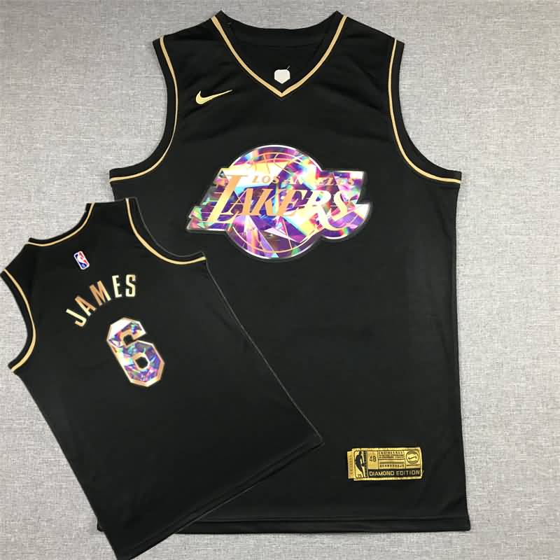 21/22 Los Angeles Lakers JAMES #6 Black Basketball Jersey (Stitched)