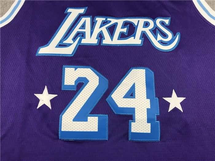 21/22 Los Angeles Lakers BRYANT #24 Purple City Basketball Jersey (Stitched)