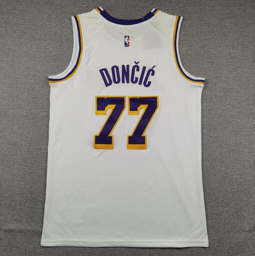 24/25 Los Angeles Lakers DONCIC #77 White Basketball Jersey (Stitched)
