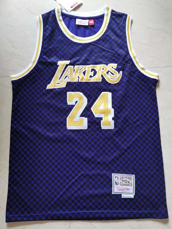 Los Angeles Lakers BRYANT #24 Purple Classics Basketball Jersey (Stitched)