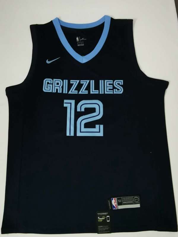 2020 Memphis Grizzlies MORANT #12 Dark Blue Basketball Jersey (Stitched)