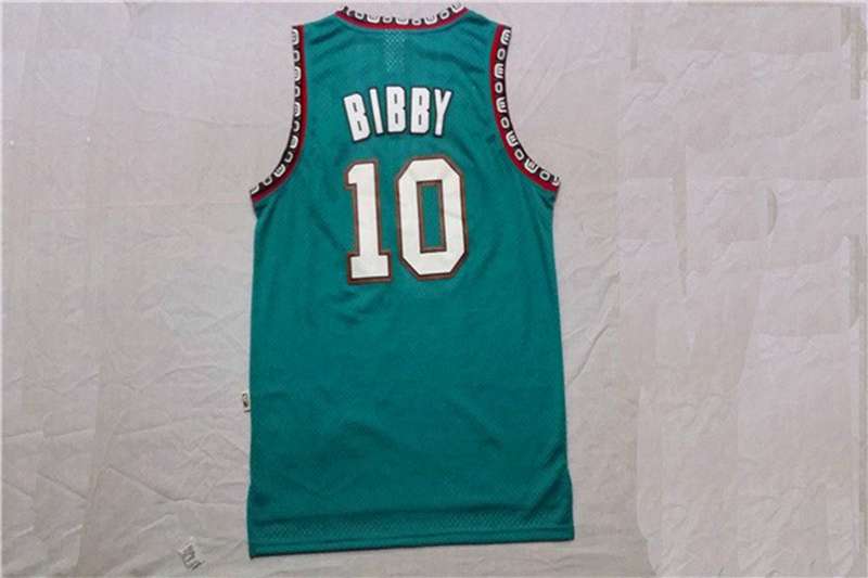 Memphis Grizzlies BIBBY #10 Green Classics Basketball Jersey (Stitched)